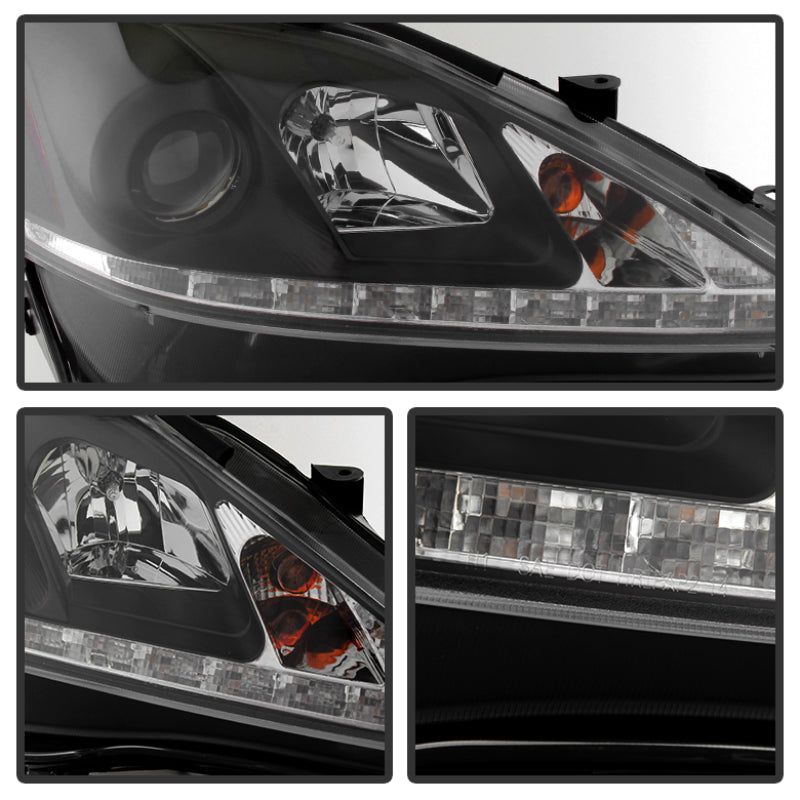 SPYDER 5080059 - SPY5080059 - Spyder Lexus IS 250/350 2006-2010 Projector Headlights DRL Black PRO-YD-LIS06-DRL-BK - Shipped in Europe - Tuningsupply.com