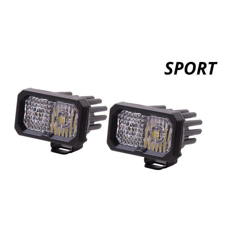 Diode Dynamics DD6388P - DIODD6388P - Diode Dynamics Stage Series 2 In LED Pod Sport - White Combo Standard ABL (Pair) - Shipped in Europe - Tuningsupply.com