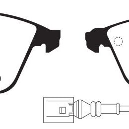 EBC DP31594C - EBCDP31594C - EBC 08-11 Volkswagen CC 3.6 Redstuff Front Brake Pads - Shipped in Europe - Tuningsupply.com
