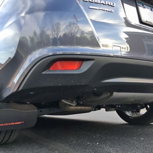 Rally Armor MF45-UR-BLK/BL - RALMF45-UR-BLK/BL - Rally Armor 17-23 Subaru Impreza 4D/5D Black UR Mud Flap w/Blue Logo - Shipped in Europe - Tuningsupply.com