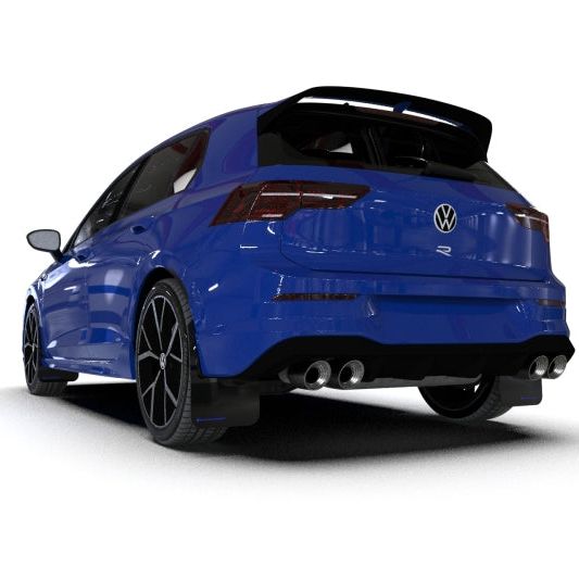 Rally Armor MF80-UR-BLK/GRY - RALMF80-UR-BLK/GRY - Rally Armor 22-25 VW MK8 Golf GTI/R Black UR Mud Flap w/Gray Logo - Shipped in Europe - Tuningsupply.com