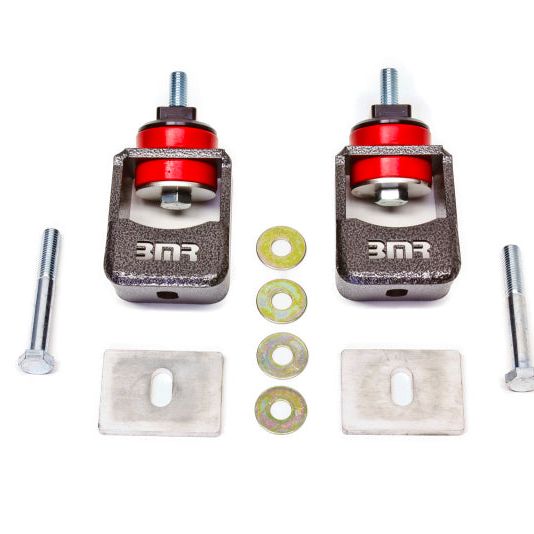 BMR Suspension MM004H - BMRMM004H - BMR 10-15 5th Gen Camaro Motor Mount Kit (Polyurethane) - Black Hammertone (Spacers Not Included) - Shipped in Europe - Tuningsupply.com