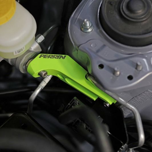Perrin Performance PSP-BRK-406NY - PERPSP-BRK-406NY - PERRIN 13-25 Subaru BRZ / Scion FR-S / Toyota 86 GR86 Master Cylinder Brace - Neon Yellow - Shipped in Europe - Tuningsupply.com