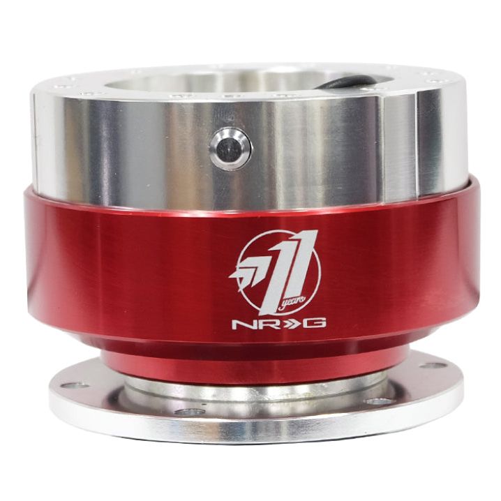 NRG SRK-100RD - NRGSRK-100RD - NRG Quick Release - Silver Body/ Red Chrome Ring - Shipped in Europe - Tuningsupply.com
