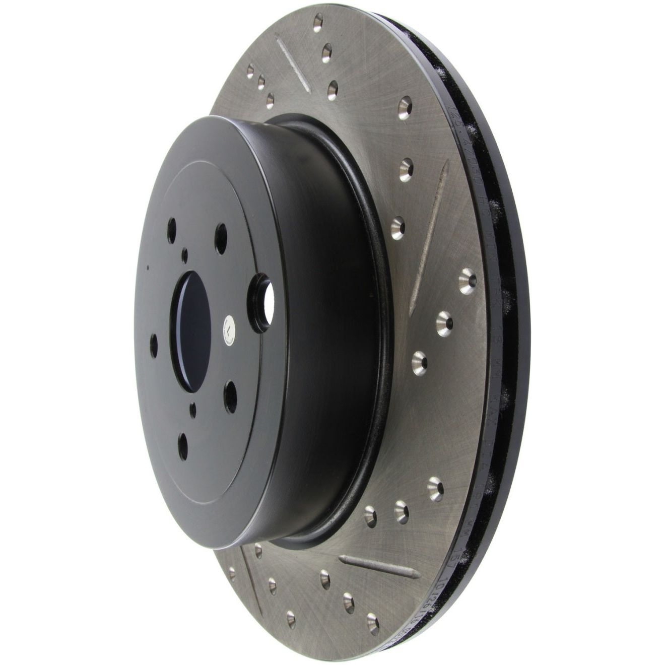 Stoptech 127.47030L - STO127.47030L - StopTech 08+ Subaru STI (Will Not Fit 05-07) Slotted & Drilled Sport Brake Rotor - Shipped in Europe - Tuningsupply.com