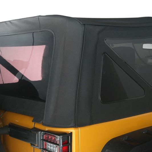 Rugged Ridge 13737.01 - RUG13737.01 - Rugged Ridge Sailcloth Soft Top Black Diamond 10-18 2-Door JK - Shipped in Europe - Tuningsupply.com