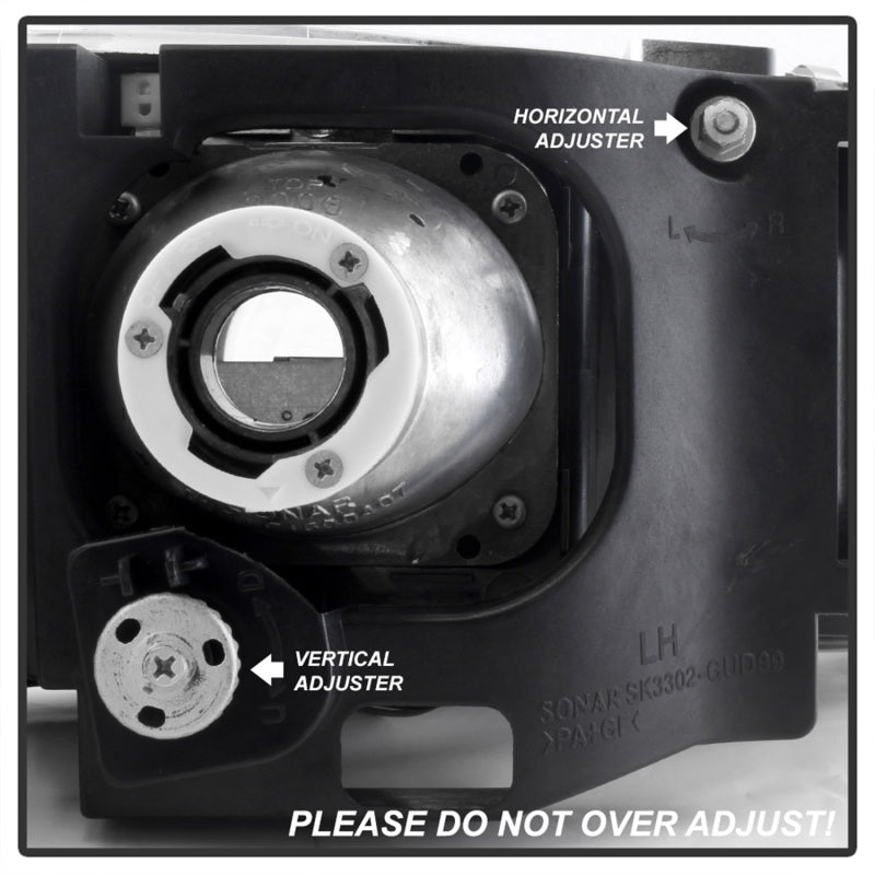 SPYDER 5009357 - SPY5009357 - Spyder GMC Sierra 1500/2500/3500 99-06 Projector Headlights LED Halo LED Black PRO-YD-CDE00-HL-BK - Shipped in Europe - Tuningsupply.com