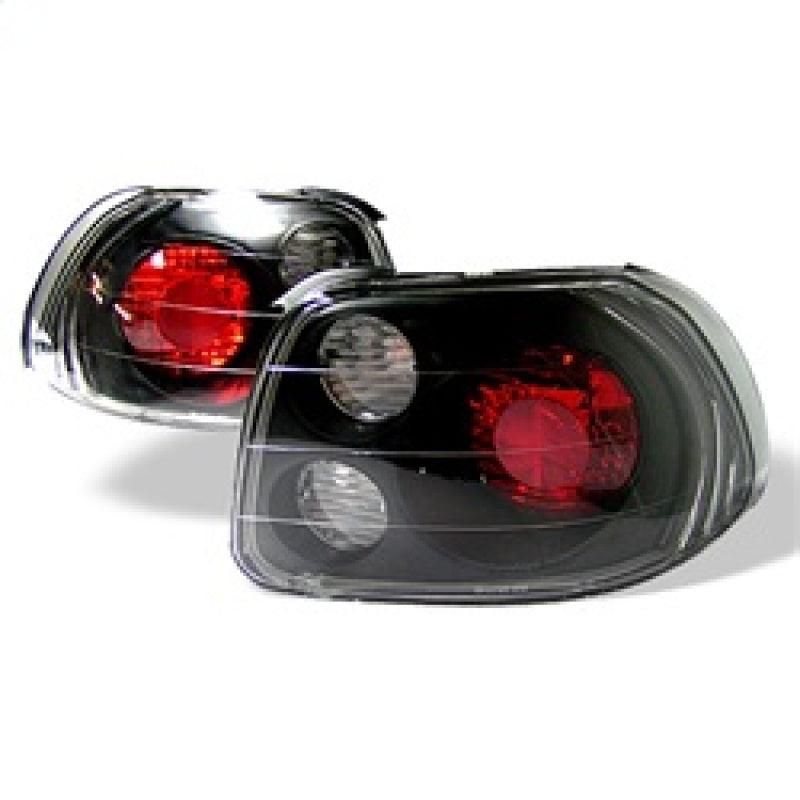 SPYDER 5005168 - SPY5005168 - Spyder Honda Del Sol 93-97 Euro Style Tail Lights Black ALT-YD-HDS93-BK - Shipped in Europe - Tuningsupply.com