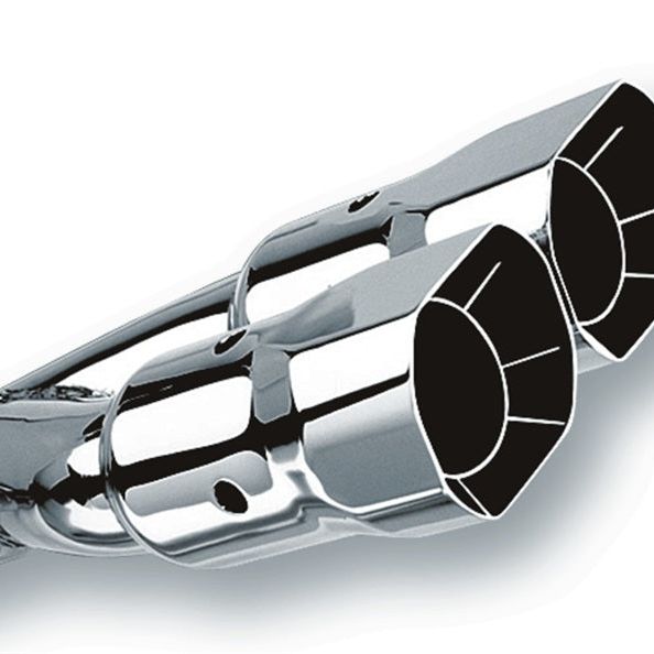 Borla 20233 - BOR20233 - Borla Universal Polished Tip Dual Square Angle-Cut Intercooled (inlet 2 1/2in. Outlet 2 7/8 x 3 3/8i - Shipped in Europe - Tuningsupply.com