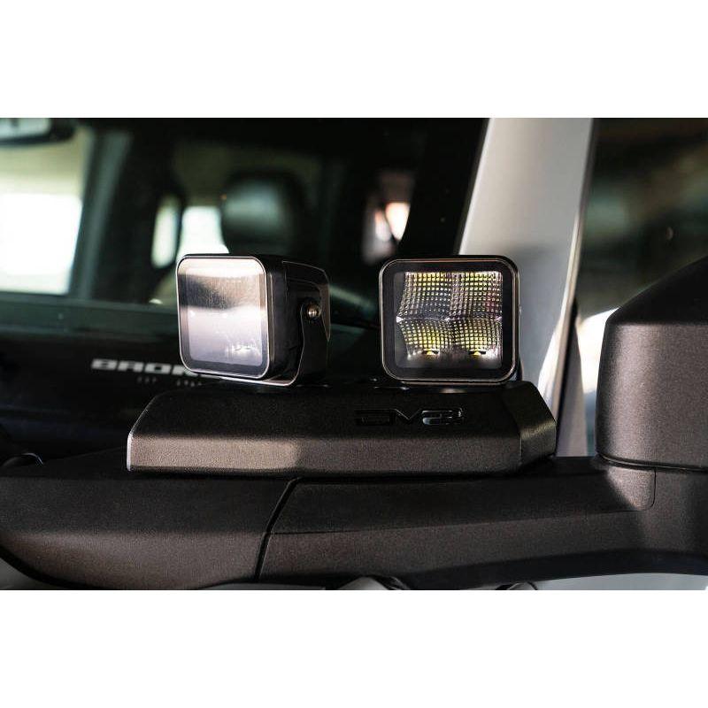 DV8 Offroad LBBR-02 - DVELBBR-02 - DV8 21-22 Ford Bronco A-Pillar Pod Light Mounts - Shipped in Europe - Tuningsupply.com