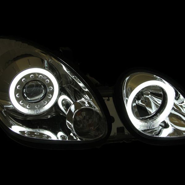 ANZO 121143 - ANZ121143 - ANZO 1998-2005 Lexus Gs300 Projector Headlights w/ Halo Chrome - Shipped in Europe - Tuningsupply.com