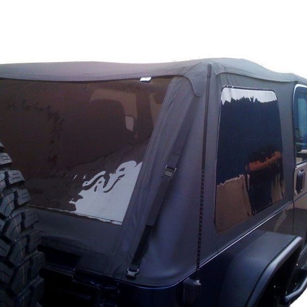Rampage 109735 - RAM109735 - Rampage 1997-2006 Jeep Wrangler(TJ) Excludes LJ Unlimited Frameless Soft Top Kit - Black Diamond - Shipped in Europe - Tuningsupply.com