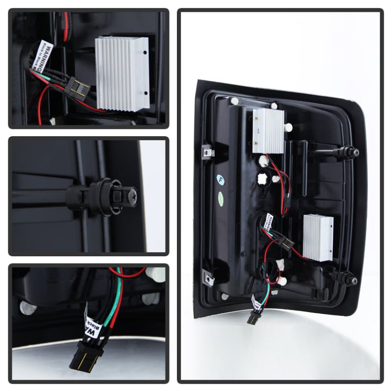 SPYDER 5079992 - SPY5079992 - Spyder 14-18 Chevy 1500 / 15-19 GMC 3500 Dually / Bar LED Tail Lights Blk Smke ALT-YD-CS14-LBLED-BSM - Shipped in Europe - Tuningsupply.com