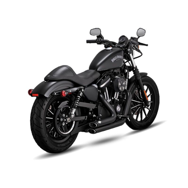 Vance and Hines 47335 - VAH47335 - Vance & Hines HD 18-22 Fatboy/Blackout Shortshots Staggered PCX Full System Exhaust - Shipped in Europe - Tuningsupply.com