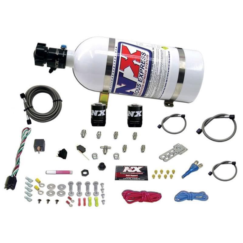 Nitrous Express 20923-10 - NEX20923-10 - Nitrous Express All Sport Compact EFI Single Nozzle Nitrous Kit (35-50-75HP) w/10lb Bottle - Shipped in Europe - Tuningsupply.com