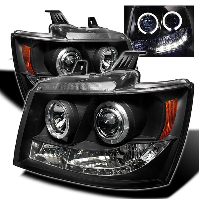 SPYDER 5009647 - SPY5009647 - Spyder Chevy Suburban 1500 07-14 Projector Headlights LED Halo LED Blk PRO-YD-CSUB07-HL-BK - Shipped in Europe - Tuningsupply.com