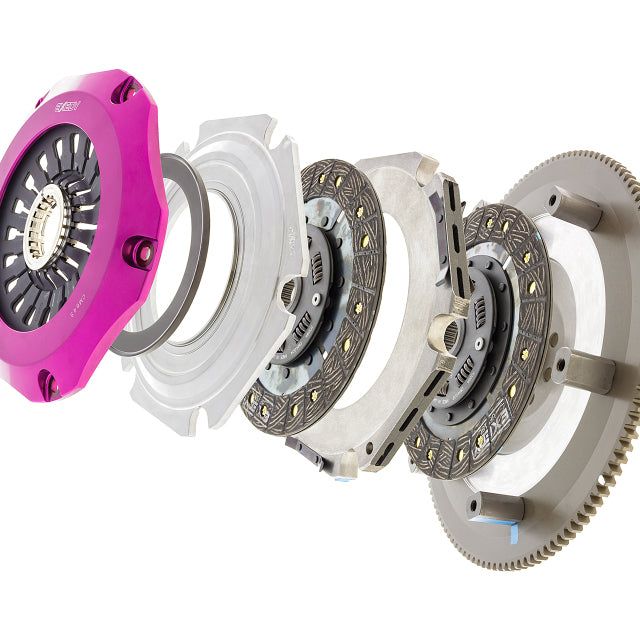 Exedy FM022SDF - EXEFM022SDF - Exedy 04-17 Subaru WRX STI EJ255/EJ257 2.5L Twin-Organic Clutch Kit - Shipped in Europe - Tuningsupply.com