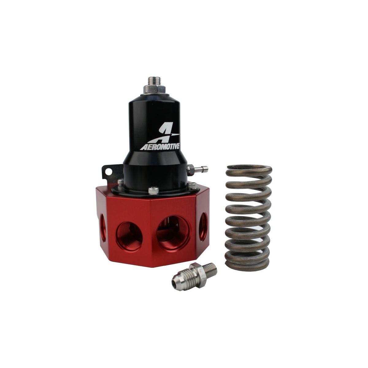 Aeromotive 13133 - AER13133 - Aeromotive Regulator - 30-120 PSI - .500 Valve - 4x AN-08 and AN-10 inlets / AN-10 Bypass - Shipped in Europe - Tuningsupply.com