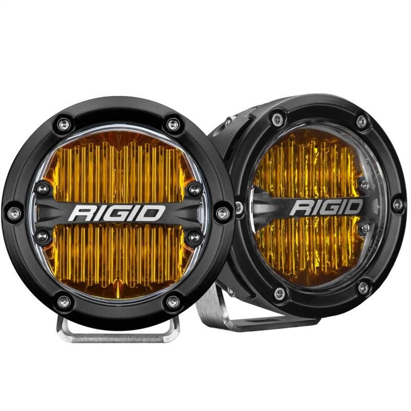 Rigid Industries 36121 - RIG36121 - Rigid Industries 360-Series 4in LED SAE J583 Fog Light - Selective Yellow (Pair) - Shipped in Europe - Tuningsupply.com