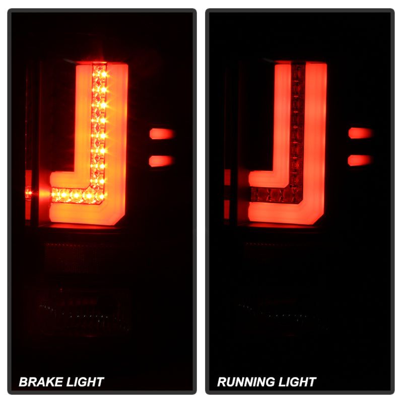 SPYDER 5080707 - SPY5080707 - Spyder GMC Sierra 14-16 LED Tail Lights Black Smoke ALT-YD-GS14-LBLED-BSM - Shipped in Europe - Tuningsupply.com