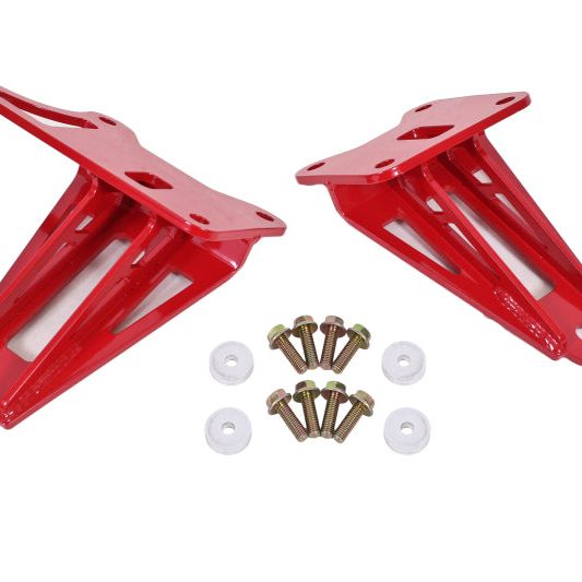 BMR Suspension MM008R - BMRMM008R - BMR 11-17 S197 Mustang Motor Mount Brackets - Red - Shipped in Europe - Tuningsupply.com