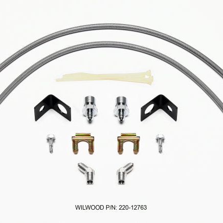 Wilwood 220-12763 - WIL220-12763 - Wilwood Flexline Kit Front Jeep Wrangler 22 inch - Shipped in Europe - Tuningsupply.com