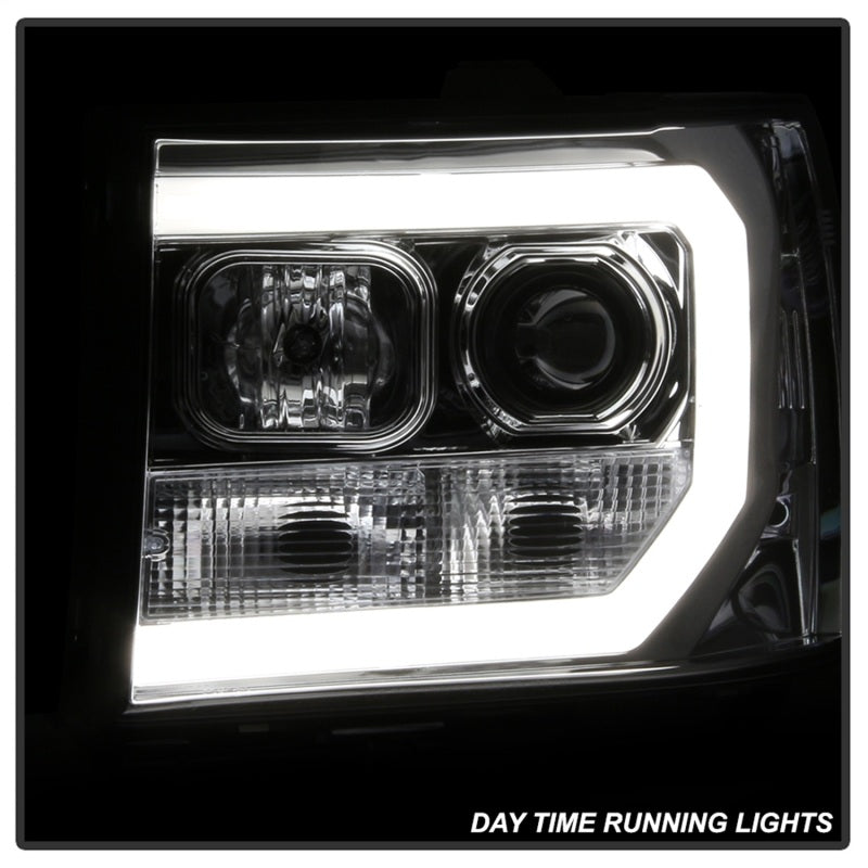 SPYDER 5083647 - SPY5083647 - Spyder GMC Sierra 1500/2500/3500 07-13 V2 Projector Headlights - Chrome PRO-YD-GS07V2-LBDRL-C - Shipped in Europe - Tuningsupply.com