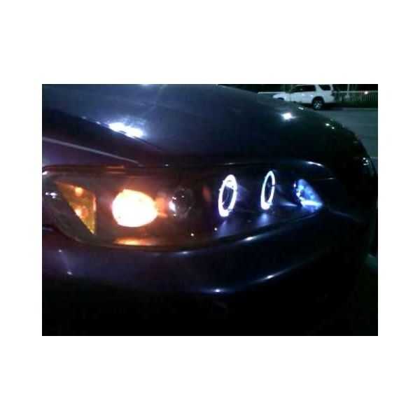 SPYDER 5010728 - SPY5010728 - Spyder Honda Accord 98-02 1PC Projector Headlights LED Halo Amber Reflector Blk PRO-YD-HA98-AM-BK - Shipped in Europe - Tuningsupply.com