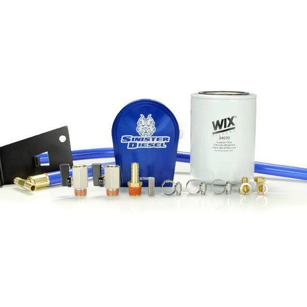 Sinister Diesel SD-COOLFIL-7.3-W - SINSD-COOLFIL-7.3-W - Sinister Diesel 99-03 Ford 7.3L Powerstroke Coolant Filtration System w/ Wix Filter - Shipped in Europe - Tuningsupply.com