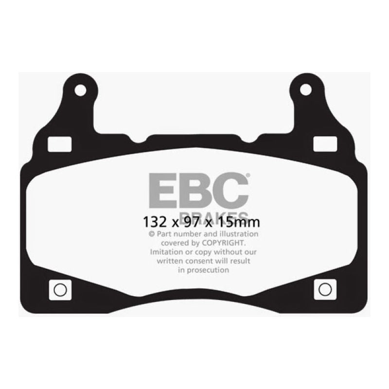 EBC DP41895R - EBCDP41895R - EBC 11-15 Chevrolet Camaro (5th Gen) 6.2 Yellowstuff Front Brake Pads - Shipped in Europe - Tuningsupply.com