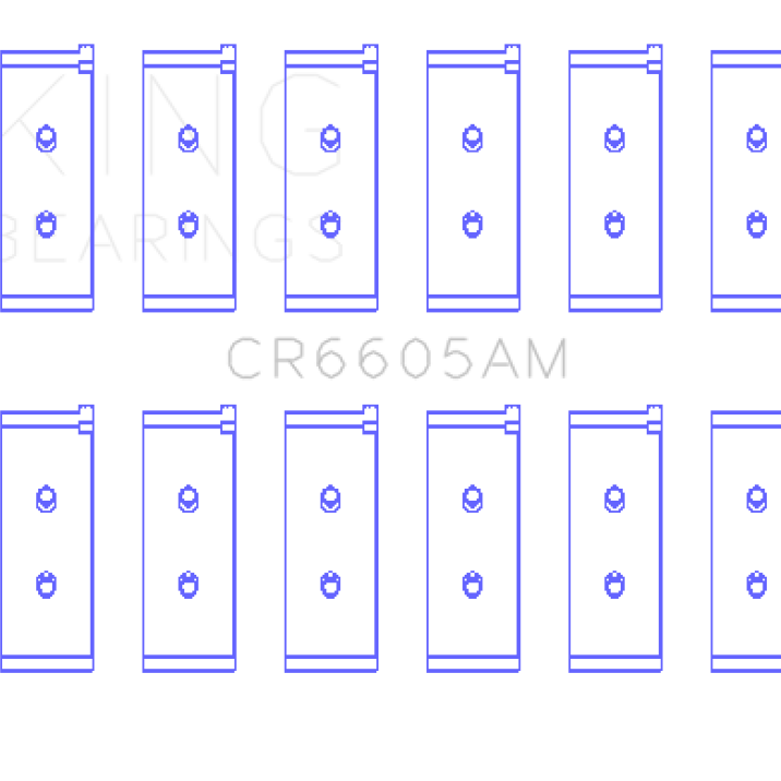 King Engine Bearings GCR6605AM - KINGCR6605AM - King Engine Bearings Toyota 5ME/5MGE/7MGE/7MGTE Rod Bearing Set - Size STD - Shipped in Europe - Tuningsupply.com
