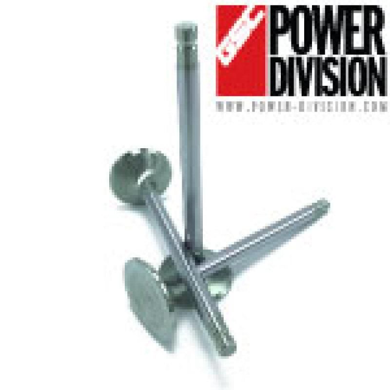GSC Power Division 2069-12 - GSC2069-12 - GSC P-D Toyota 2JZ Chrome Alloy Polished Exhaust Valve - 30.0mm Head (+1mm) 6.6mm Stem - Set of 12 - Shipped in Europe - Tuningsupply.com