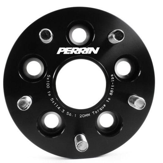 Perrin Performance PSP-WHL-220BK - PERPSP-WHL-220BK - PERRIN Subaru/Toyota/Scion 20mm Wheel Adapter (Bolt-On Type) 5x100 to 5x114.3 w/56mm Hub - Pair - Shipped in Europe - Tuningsupply.com