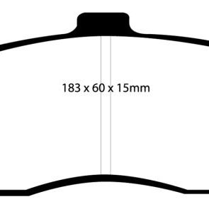 EBC DP31162C - EBCDP31162C - EBC 03-04 Cadillac XLR 4.6 Redstuff Front Brake Pads - Shipped in Europe - Tuningsupply.com