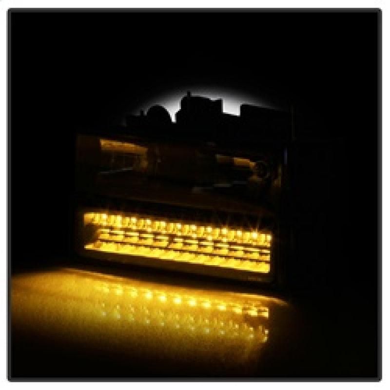 SPYDER 5069542 - SPY5069542 - xTune 92-94 Blazer Full Size Corner/LED Bumper Headlights Black HD-JH-CCK88-LED-AM-BK-SET - Shipped in Europe - Tuningsupply.com