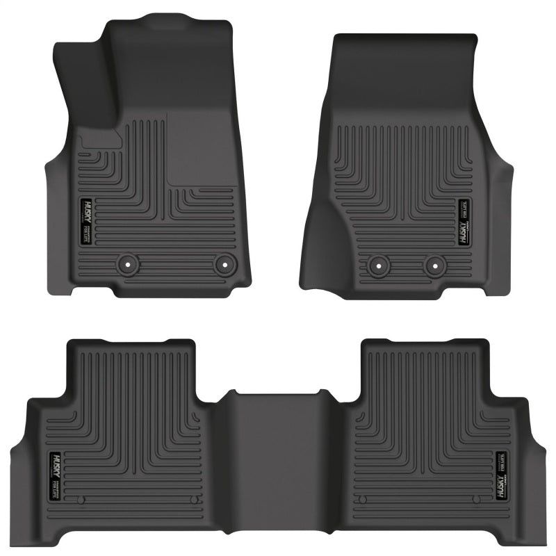 Husky Liners 95411 - HSL95411 - Husky Liners 2022 Jeep Grand Cherokee (New Style) Weatherbeater Black Front & 2nd Seat Floor Liner - Shipped in Europe - Tuningsupply.com