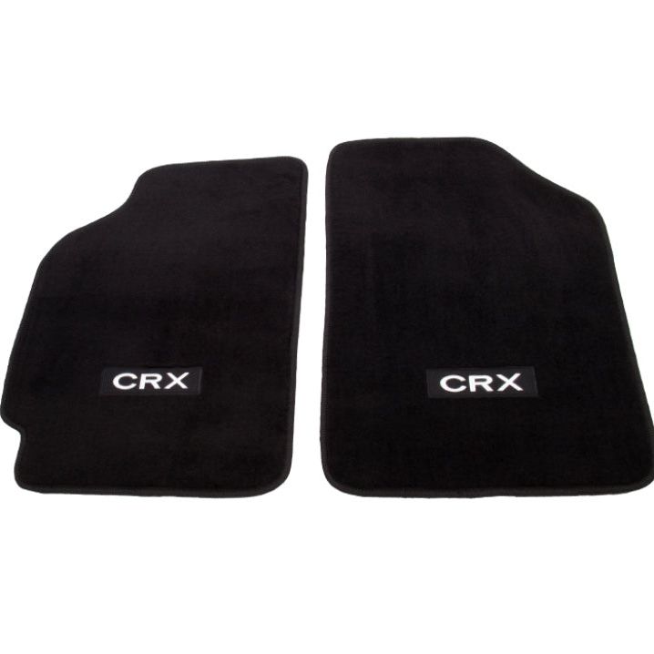 NRG FMR-110 - NRGFMR-110 - NRG Floor Mats - 88-91 Honda Civic (CRX Logo) - 2pc. - Shipped in Europe - Tuningsupply.com