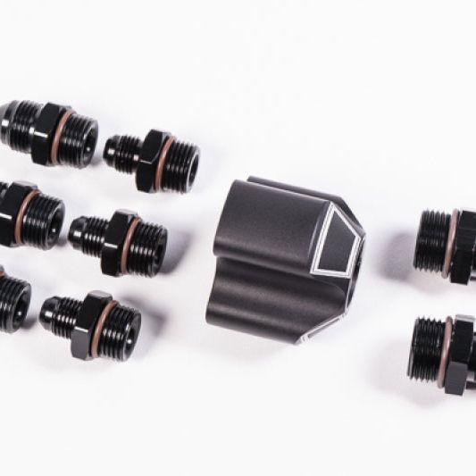 Radium Engineering 20-0237 - RAD20-0237 - Radium Engineering 3 Into 1 Distribution Block w/ Fittings - Shipped in Europe - Tuningsupply.com