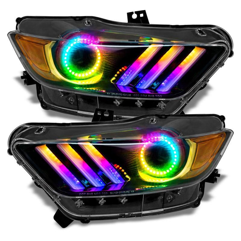 ORACLE Lighting 1335-332 - ORL1335-332 - Oracle 15-17 Ford Mustang V6/GT/Shelby Dynamic DRL w/ Halo Kit - ColorSHIFT - Dynamic - Shipped in Europe - Tuningsupply.com