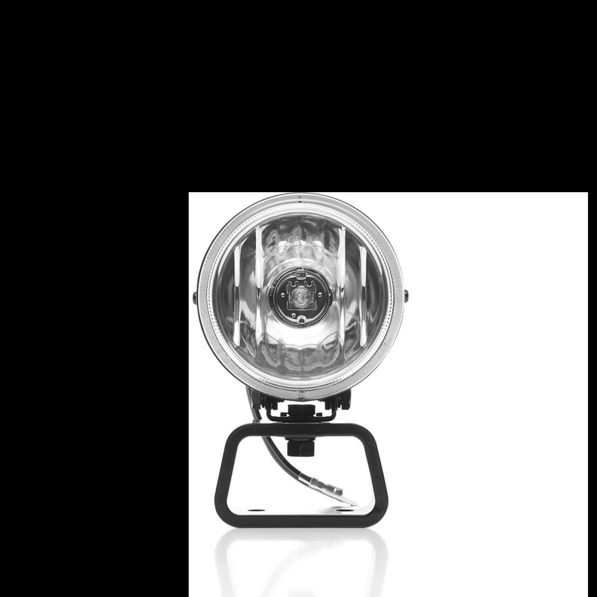 KC HiLiTES 1490 - KCL1490 - KC HiLiTES Rally 400 4in. Round Halogen Light 55w Spread Beam (Single) - Black - Shipped in Europe - Tuningsupply.com