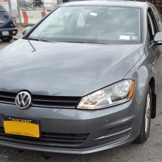 Rally Armor MF37-UR-BLK/BL - RALMF37-UR-BLK/BL - Rally Armor 15-21 MKVII VW Golf/GTI Black UR Mud Flap w/Blue Logo - Shipped in Europe - Tuningsupply.com