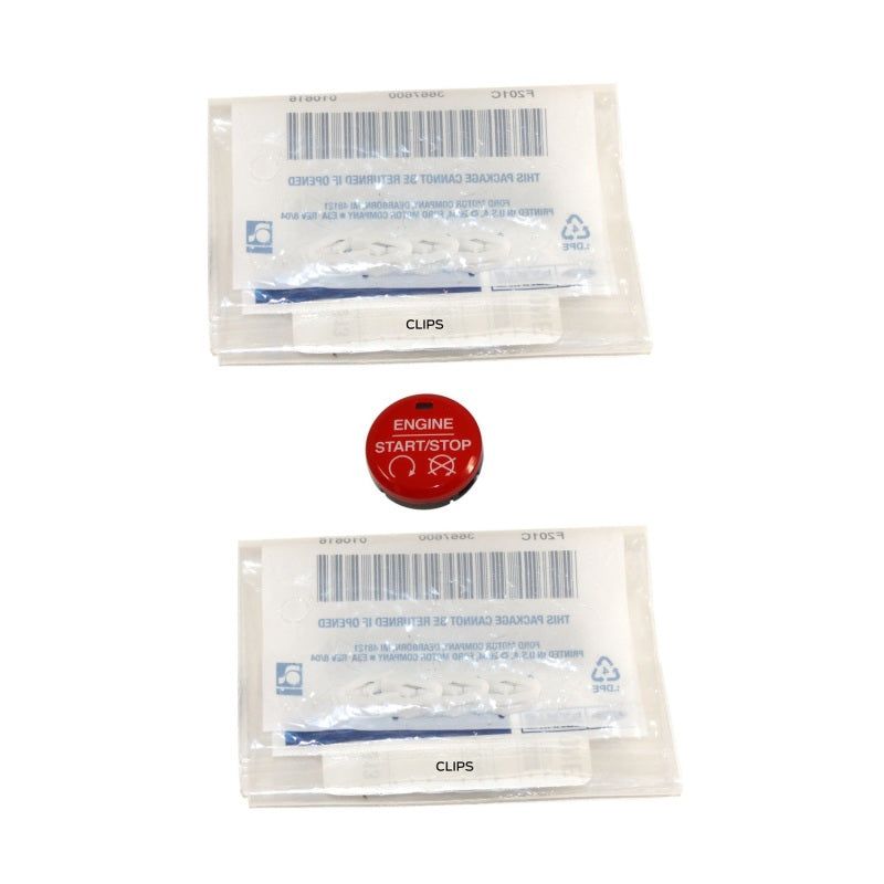 Ford Racing M-10B776-MR - FRPM-10B776-MR - Ford Racing 15-17 Mustang Red Starter Button Installation Kit - Shipped in Europe - Tuningsupply.com