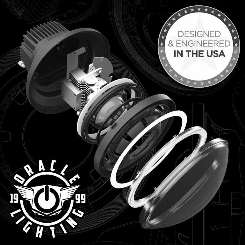 ORACLE Lighting 5876-023 - ORL5876-023 - ORACLE Lighting 0718 Jeep Wrangler JK Oculus 7in Switchback Bi-LED Projector Headlights - Shipped in Europe - Tuningsupply.com