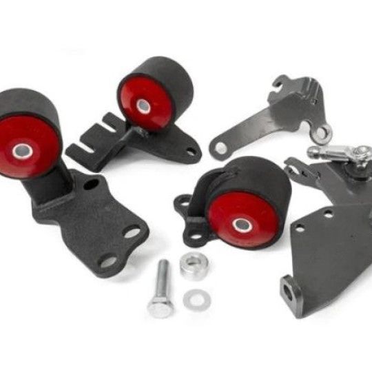 Innovative Mounts 49150-60A-NOACTUATOR - INM49150-60A-NOACTUATOR - Innovative 88-91 Civic B-Series Black Steel Mounts 60A Bushings w/o Actuator - Shipped in Europe - Tuningsupply.com