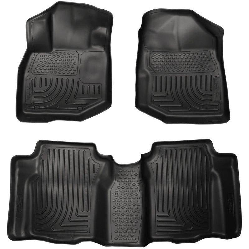 Husky Liners 98491 - HSL98491 - Husky Liners 09-12 Honda Fit WeatherBeater Combo Black Floor Liners - Shipped in Europe - Tuningsupply.com