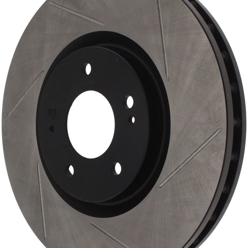 Stoptech 126.46064SL - STO126.46064SL - StopTech Power Slot 03-06 Evo 8 & 9 Slotted Left Front Rotor - Shipped in Europe - Tuningsupply.com