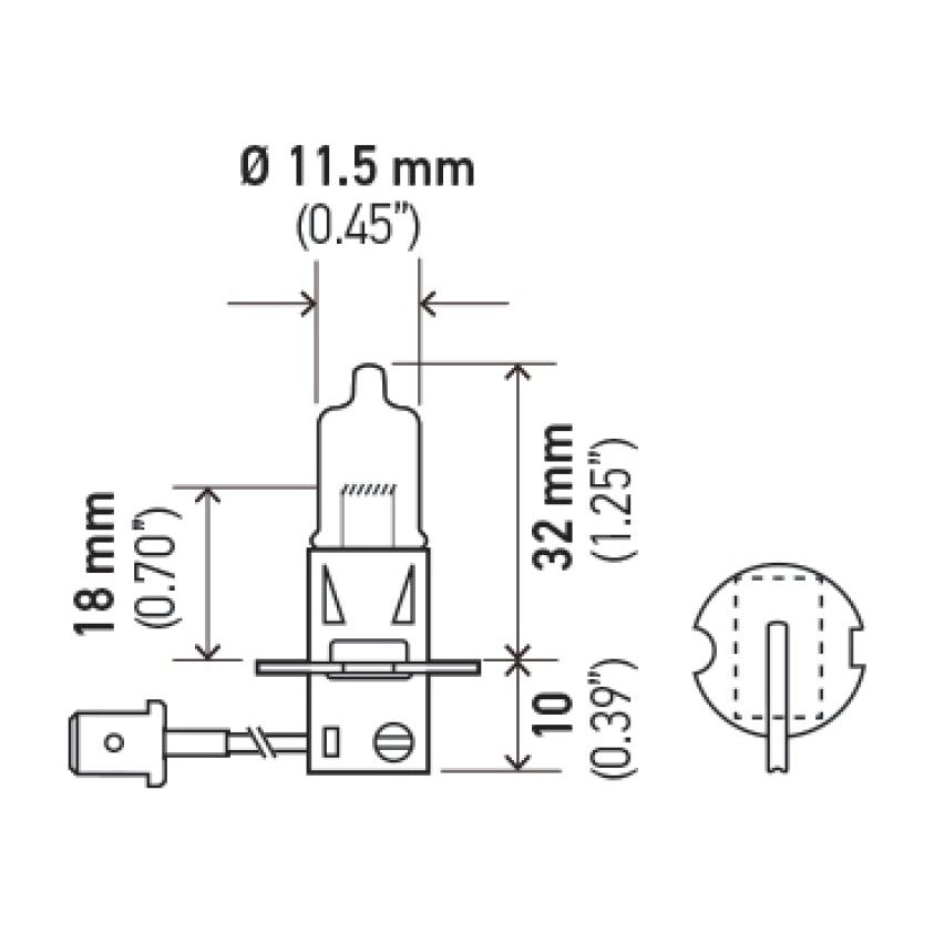 Hella LAH71071312 - HELLAH71071312 - Hella H3 12V 55W Xen White XB Bulb (Pair) - Shipped in Europe - Tuningsupply.com