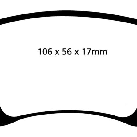 EBC UD1108 - EBCUD1108 - EBC 06-13 Audi A3 2.0 Turbo (Girling rear caliper) Ultimax2 Rear Brake Pads - Shipped in Europe - Tuningsupply.com