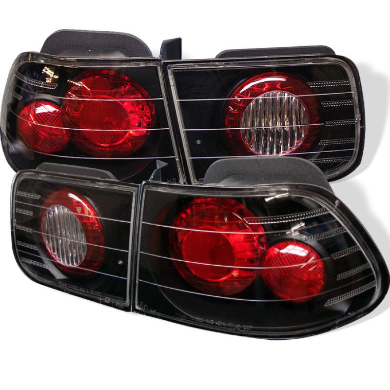 SPYDER 5004796 - SPY5004796 - Spyder Honda Civic 96-00 2Dr Euro Style Tail Lights Black ALT-YD-HC96-2D-BK - Shipped in Europe - Tuningsupply.com