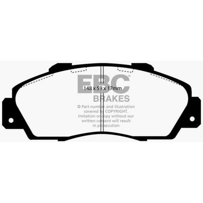 EBC DP2872 - EBCDP2872 - EBC 97 Acura CL 3.0 Greenstuff Front Brake Pads - Shipped in Europe - Tuningsupply.com